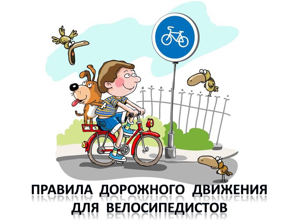 Правила дорожного движения для велосипедистов.